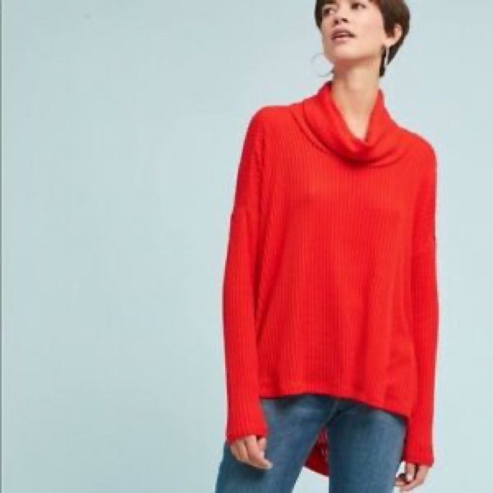 Anthropologie Saturday Sunday Brushed Cowl Sweater